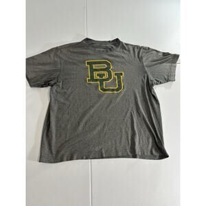 Baylor University Bears Men's Gray T-Shirt Size Large Short Sleeve